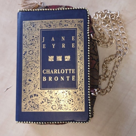 Handmade Pocket "Book" Handbag Book Cover Purse Jane Eyre Charlotte Bronte - Picture 10 of 11